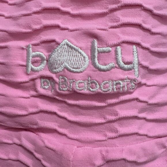 BOOTY by BRABANTS Pink Original Textured Crop Leggings Workout One Size OS - Picture 9 of 10